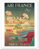 Aviation - Paris Tokio (Tokyo) - Mt. Fuji And Cherry Blossoms - Poster by Alain Perceval