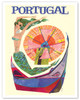 Portugal - Mermaid Windmill - c. 1960's - Poster by David Klein