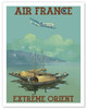 Extrême Orient (The Far East) - Oriental Fishing Sail Boats - Poster by Vincent Guerra