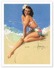 Sunny Skies - Poster by Rolf Armstrong