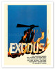 Exodus Motion Picture - Jewish state of Israel - Poster by Saul Bass