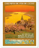 Chemins de fer de l'état (French State Railways) - La Seine de Rouen au Havre - Poster by Léon Constant-Duval