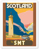 Scotland by S.M.T (Scottish Motor Traction) - Glenfinnan Tower - Loch Shiel - Poster by Jack Peacock