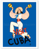 Visit Cuba - Native Cuban Dancer with Maracas - Poster by Conrado Walter Massaguer