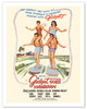 Gidget Goes Hawaiian - Starring Deborah Walley, James Darren - Tandem Surfing - Vintage Movie Poster