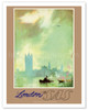 London - River Thames - SAS Scandinavian Airlines System - Poster by Otto Nielsen