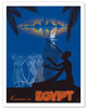 Romance in Egypt - Love on the Nile River - Ancient Egyptian Harp Player, Dancing Girls - Poster by Ismäel M. Azmy