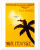 Marseille - Iles Baleares Alger (Balearic Islands Algiers) en 5 Heures (in 5 hours) - Aviation - Poster by Albert Solon