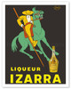 Liqueur Izarra - Bayonne, Basque Country, France - Joute Équestre (Jousting) - Poster by S. Zulla