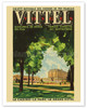 Vittel, Vosges, France - Casino, Park, Grand Hotel - National Society Of French Railways - Poster by Vintage Railroad Travel Poster