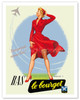 BAS Le Bourget Paris - Stockings Hosiery - Transparents comme l'air (Transparent like Air) - Poster by Charles Lemmel