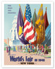 New York World's Fair of 1940 - For Peace and Freedom - Vintage Travel Poster