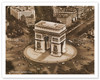 Paris, France - Arc de Triomphe de l'Étoile, 1953 - Vintage Photography