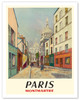 Paris, France - Butte Montmartre - Basilica of the Sacré-Cœur - Rue du Chevalier de la Barre - Poster by Maurice Utrillo