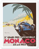5th Grand Prix Monaco 1933 - Formula One Auto Racing - Poster by Géo Ham (Georges Hamel)