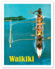 United Air Lines - Waikiki - Outrigger Canoe Surfing
