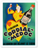 Cordial Médoc Liqueur - La Liqueur qui Rejouit le Coeur (The Liquor Which Rejoices the Heart) - Poster by Henri Le Monnier