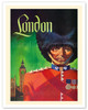 London, England - Royal Queen's Guard - c. 1950's - Poster by David Klein