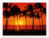 Red Hawaiian Sunset - Poster by Randy Jay Braun
