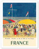 France - Deauville, Normandie (Normandy) - Le Bar du Soleil (The Sunshine Bar) - Poster by Kees van Dongen