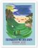 Durch Frankreich mit der Bahn (Discover France by Train) - The Basque Coast - French Railways - Poster by Bernard Villemot