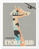 Southern Star (Étoile Du Sud) French Cruise Line - c. 1934 - Poster by Deberny & Peignot
