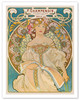 F. Champenois - Printer, Publisher (Imprimeur-Éditeur) - Paris, France - c. 1898 - Poster by Alphonse Mucha