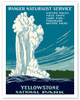 Yellowstone National Park - Old Faithful Geyser - Ranger Naturalist Service - Poster by Work Projects Administration (WPA)