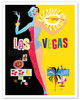 Las Vegas - c. 1958 - Poster by David Klein