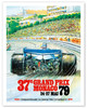 37th Grand Prix Monaco 1979 - Formula One Auto Racing - Fiftieth anniversary - Monte Carlo - Poster by Alain Giampaoli