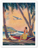Hawaiian Fantasy, Hula Girl Calendar Page - Poster by Frederick Heckman