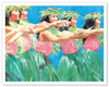 Lovely Hula Hands (Nā Lima Hula Nohea) - Hawaiian Dancers - Poster by Janet Stewart