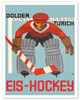 Hockey (Eis-Hockey) - Dolder Ice-skating Rink (Kunsteisbahn) - c. 1935 - Poster by Alex Diggelmann
