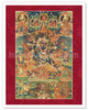 Hayagriva and Consort - Buddhist Tantric Deity - Vintage Tibetan Thangka Buddhist Painting