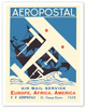 Aeropostal - Air Mail Service to Europe, Africa, America - Compagnie Générale Aéropostale - c. 1930 - Poster by J. Besson