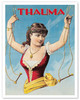 Thauma the Magician - Living Half Lady Illusion - c. 1892