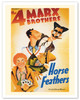 Horse Feathers - Starring The Marx Brothers - c. 1937 - Poster by Constantin Alajálov