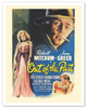 Out of the Past - Starring Robert Mitchum Jane Greer - c. 1947 - Poster by William Rose