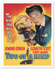 Two of a Kind - Starring Edmond O’Brien Lizabeth Scott and Terry Moore - c. 1951 - Vintage Film Noir Movie Poster
