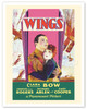 Wings - Starring Clara Bow and Gary Cooper - c. 1927 - Vintage Film Movie Poster