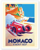 1937 Monaco Grand Prix - Poster by Géo Ham (Georges Hamel)