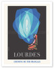 Our Lady of Lourdes - Saint Bernadette - French National Railroads - c. 1962 - Poster by Jean Colin