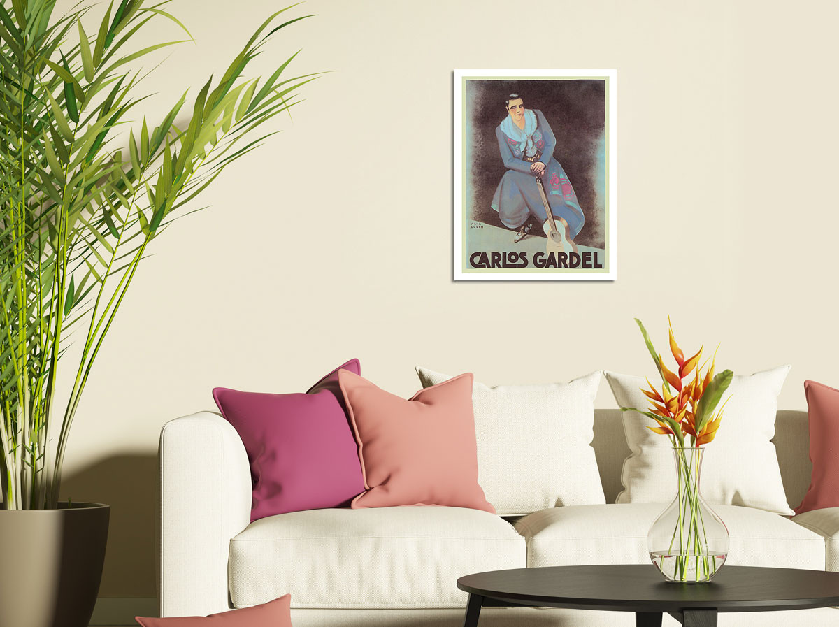 Carlos Gardel - Argentinian Tango Singer - c. 1930 by Paul Colin