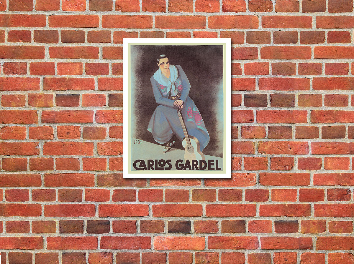 Carlos Gardel - Argentinian Tango Singer - c. 1930 by Paul Colin