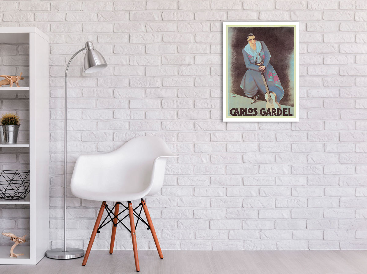 Carlos Gardel - Argentinian Tango Singer - c. 1930 by Paul Colin