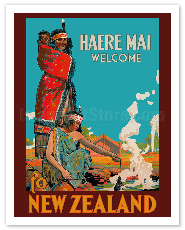 Haere Mai (Welcome) to New Zealand - Native Maori Women - c. 1920