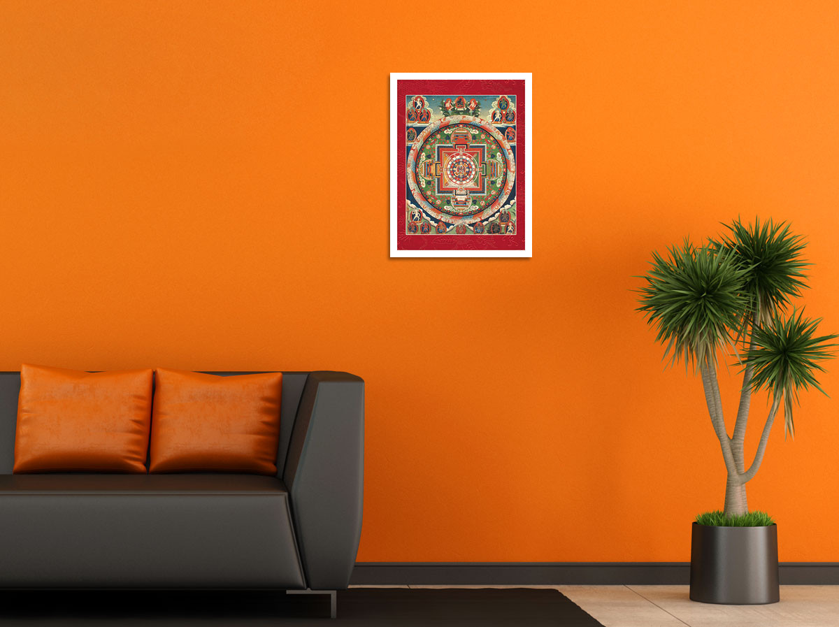 The 62 Deity Mandala of Chakrasamvara - Tibet, 19th Century - Fine