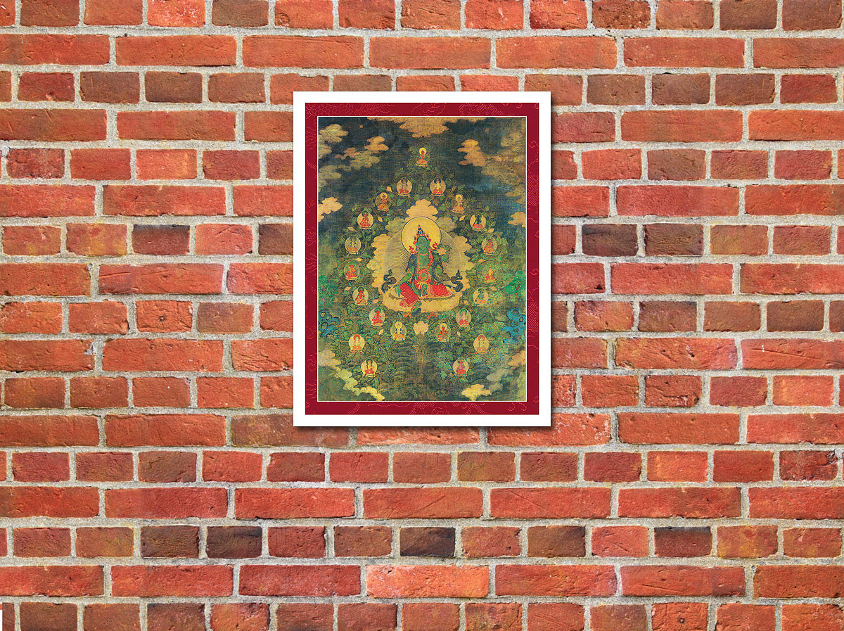 The 21 Taras - Green Tara of the Khadira Fragrant Forest - Vintage