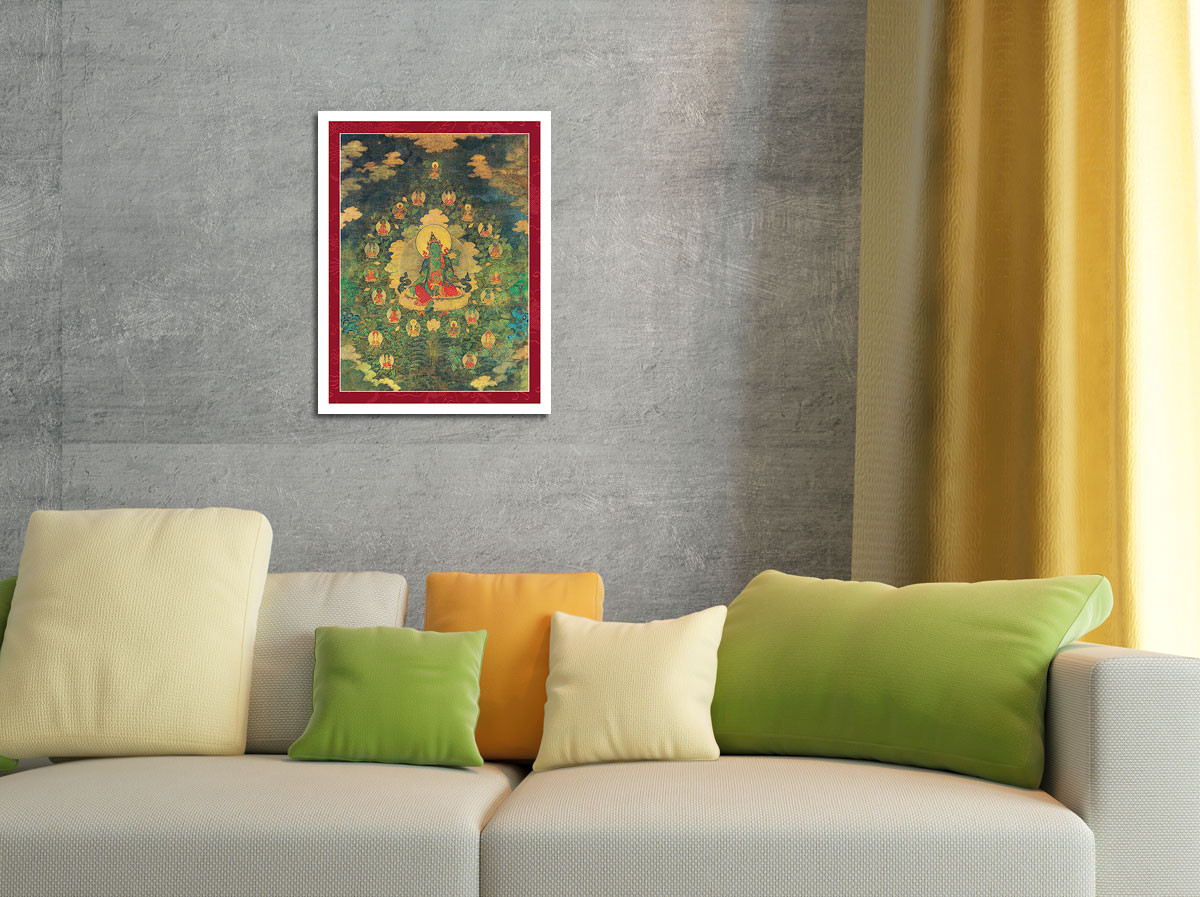 The 21 Taras - Green Tara of the Khadira Fragrant Forest - Vintage