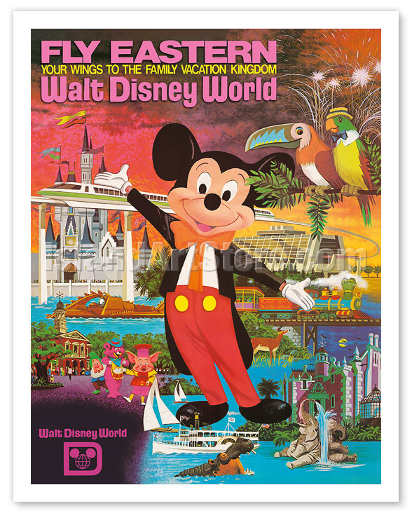Walt Disney World - Fly Eastern Airlines - Orlando, Florida - c